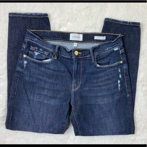 FRAME Le Garcon Crop Jeans sz 27 dark blue